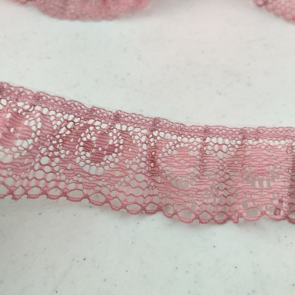 Vintage Lace Trim St. Louis Trimming Dusty Pink 1.5" x 4yards + 20"